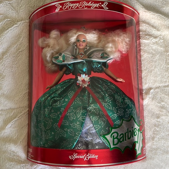 Barbie Happy Holidays Special Edition Doll (1995) - Vintage Christmas Collector Barbie